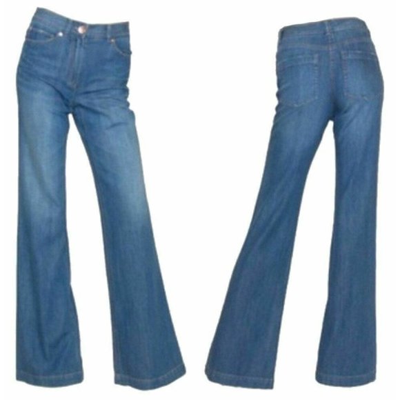 Theory NWT Blue Jeans Yalina D Bruges Indigo Pants 0 - Picture 1 of 5